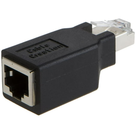 Cat6/Cat5e Ethernet RJ45 Adapter Crossover to Connect 2 Computers with a Standard LAN Cable Cat6/Cat5e Ethernet RJ45 Adapter Crossover to Connect 2 Computers with a Standard LAN Cable